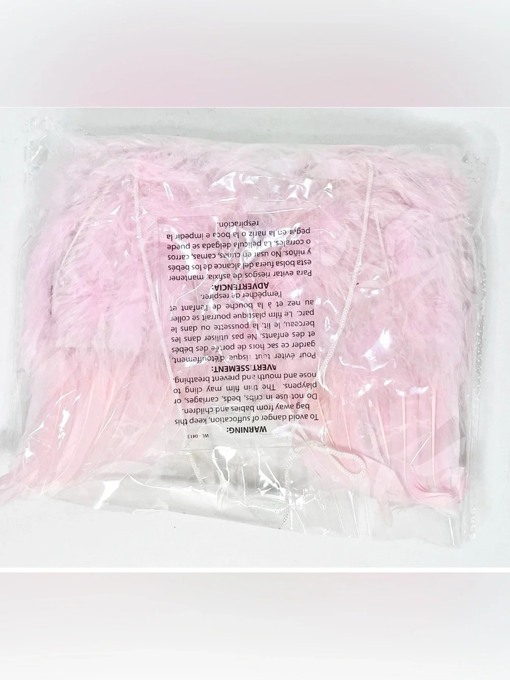 Newborn Baby Angel Wings Pink Feather Halo Rhinestone Photo Prop